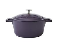 MasterClass Cast Aluminium Purple Casserole Dish, 20cm, 2.5 Litre, Gift Boxed Masterclass Purple