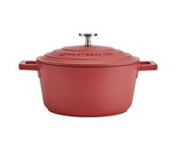 Masterclass Cast Aluminium Red Casserole Dish, 2.5L