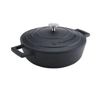 Masterclass Black Shallow Cast Aluminium Casserole Dish 2.5L, Black