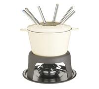MasterClass Cast Iron Enamelled Beige Fondue Set