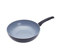 MasterClass Induction-Safe Ceramic Eco Wok with PTFE, PFOA and BPA Free Non Stick, 29.5 cm (11.5"), Grey