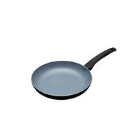 MasterClass MCFPCER26 Eco Induction Frying Pan with Healthier Ceramic Chemical Non Stick, Aluminium / Iron, Black / Blue, 26 cm