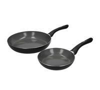 MasterClass Ceramic Non-Stick Pan Set with 2 Recycled Aluminium Frying Pans