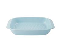 MasterClass Ceramic Roaster with Easy-Grip Handles, 2L Oven-to-Table Roasting Dish, Sky Blue, 30cm