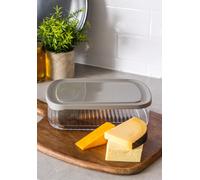MasterClass Cheese Fridge Food Storage Container with Airtight Lid, 1.7L in Clear Masterclass Clear