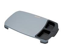 MasterClass Chopping Board, Anti-Slip and Non-Slip, With Two Removable Drawers, Large 28 x 47 cm