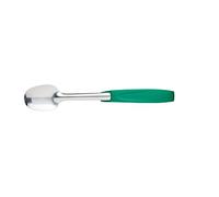 MasterClass Colour-Coded Catering-Quality Stainless Steel Salad Server Spoon, 30 cm (12 inches) - Green (Vegetarian)