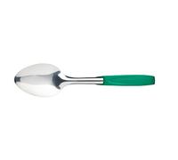 MasterClass Colour-Coded Catering-Quality Stainless Steel Serving Spoon, 35 cm (14") - Green (Vegetarian)