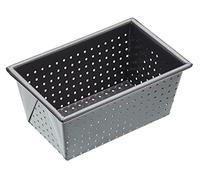 MasterClass Crusty Bake 1 lb Perforated Loaf Tin with PFOA Non Stick, Robust 1 mm Carbon Steel, 15 x 9 x 7 cm Box Sided Bread Pan