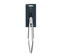 MasterClass Deluxe Stainless Steel 23cm Food Tongs in Black Masterclass Black