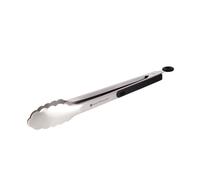MasterClass Deluxe Stainless Steel 30cm Food Tongs in Black Masterclass Black