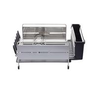 MasterClass Stainless Steel Deluxe Dish Drainer Rack with Rust Resistant