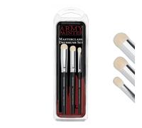 The Army Painter | Masterclass Drybrush Set | 3 Sizes Hobby Drybrushes | Goat Hair Brush Set | 15mm Mighty Drybrush, 12mm Moderate Drybrush