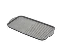 MasterClass Cast Aluminium Non-Stick Induction-Safe Griddle Plate, 51 x 27 cm (20" x 10.5"), Grey