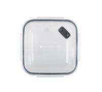 MasterClass Eco-Snap 1.4 Litre Recycled Food Container, Rectangular Plastic Food Storage Box, Leak-Proof Lunch Boxes, Ideal for Lunches and Meal Prep, Dishwasher Safe