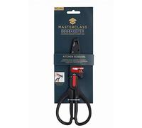 MasterClass MCEKSCIBLK EdgeKeeper Kitchen Scissors with Sharpener Sheath, Stainless Steel, Black
