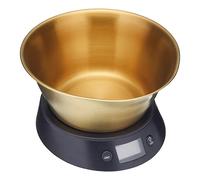 MasterClass Electronic Dual Dry and Liquid Scales with Brass Finish Bowl