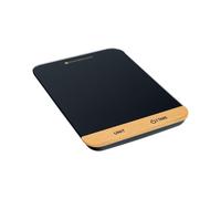MasterClass Compact Digital Kitchen Scales in Gift Box, Plastic / Bamboo, Black, 22 x 16 cm