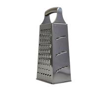 MasterClass Etched Stainless Steel Four Sided Box Grater in Metallic Silver Masterclass Metallic Silver