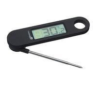 MasterClass Digital Meat Thermometer with Folding Probe, Black