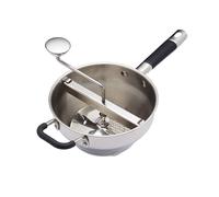 MasterClass Food Mill, Mash and Puree Maker, Manual Food and Vegetable Grinder, Stainless Steel, 43.5 x 21 x 19.5 cm, Silver