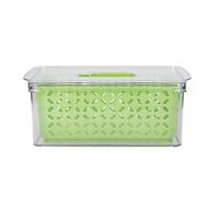 MasterClass Fresh Keeper Stacking Lidded Fridge Storage Box in Green Masterclass Green