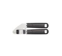 MasterClass Garlic Press with Soft Grip Handle, Stainless Steel, 17.5 cm, Black