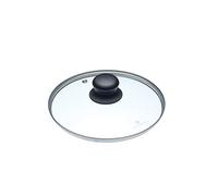 KitchenCraft MCGLLID20 MasterClass Glass Saucepan Lid Designed to Fit All 20 cm Saucepans and Frying Pans, 20 cm (8 Inch)