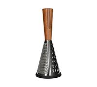 MasterClass Gourmet Cheese Small Vintage-Style Conical Cheese Grater with Wooden Handle, 11 x 11 x 28 cm (4.5'' x 4.5'' x 11'')