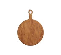 MasterClass Gourmet Prep & Serve Round Oak Paddle Board in Brown Masterclass Brown