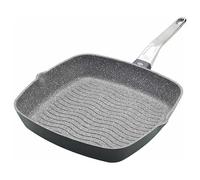 MasterClass Induction Aluminium 28cm Grill Pan Marble Coating