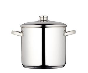 MasterClass Induction-Ready Mirror-polished Stainless Steel 7 Litre Stockpot