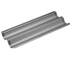 MasterClass KCMCCB90 Crusty Bake Perforated Baguette Baking Tray with PFOA No...