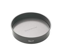 MasterClass KCMCHB12 20cm Loose Based Sandwich Tin with PFOA Non Stick, Robust 1mm Thick Carbon Steel, 8 Inch Round Cake Pan, Grey