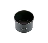 MasterClass KCMCHB30 10 cm Deep Cake Tin with PFOA Non Stick and Loose Bottom, 1 mm Carbon Steel, 4 Inch Mini Round Pan , Grey