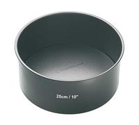 MasterClass KCMCHB47 25 cm Deep Cake Tin with PFOA Non Stick and Loose Bottom, 1 mm Carbon Steel, 10 Inch Round Pan, Grey
