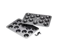 MasterClass KCMCHB91 12-Hole Non-Stick Cake Pop Pan 18.5 x 27 cm, Grey