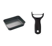 masterclass KitchenCraft Non Stick Deep Large Roasting Tin, 39 x 28 cm & OXO Good Grips Y Peeler