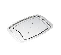 MasterClass KitchenCraft Stainless Steel Spiked Carving Tray - Silver - Stainless Steel - Carving Board
