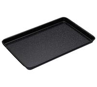 MasterClass Large Baking Tray, Scratch Resistant Vitreous Enamel And Induction Safe, 1 mm Thick Steel, 39 x 27 cm, Black