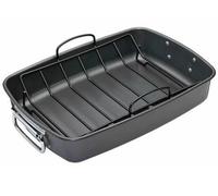 MasterClass Non-Stick Large Roasting Tin with Rack, 40 x 28 cm (15.5" x 11")