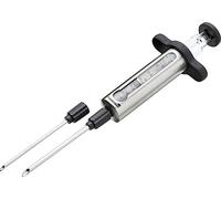 Masterclass Meat Injector for Adding Flavour Marinades, Herbs, Seasoning and Sauces, Stainless Steel, Silver/Black