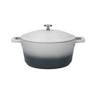 MasterClass Medium Casserole Dish with Lid 4 Litre/24 cm, Lightweight Cast Aluminium, Induction Hob and Oven Safe, Grey Ombre