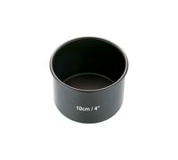 MasterClass Non-Stick 10cm Loose Base Deep Cake / Pork Pie Pan - Grey - Steel - Cake Pan