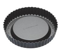 MasterClass KCMCHB84 Sponge Flan Tin with Loose Base and PFOA Non Stick, Heavy Duty Carbon Steel, 20 cm, Grey