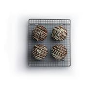 MasterClass Cooling Rack, Non-Stick Coated Cake Cooling Rack, Sleeved, Robust Carbon Steel, 23x26cm