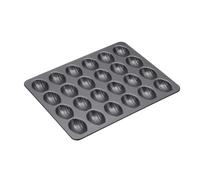 MasterClass Non-Stick 24 Hole Mini Madeleine Tray, Carbon Steel, 27 x 21cm in Black | Size: 27 x 21 cm Masterclass Black 27 x 21 cm