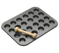 MasterClass Non-Stick 24 Hole Mini Tin - Grey - Steel - Baking Tray