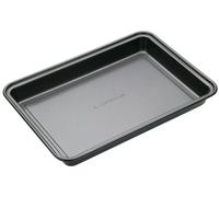 MasterClass Non-Stick Brownie Pan with PTFE, PFOA and BPA Free Non Stick, Robust 1mm Thick Carbon Steel, 27cm x 20cm, Black