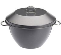 MasterClass Non Stick Pudding Steamer with PTFE, PFOA and BPA Free Non Stick in Gift Box, Robust Carbon Steel, 2 Litre